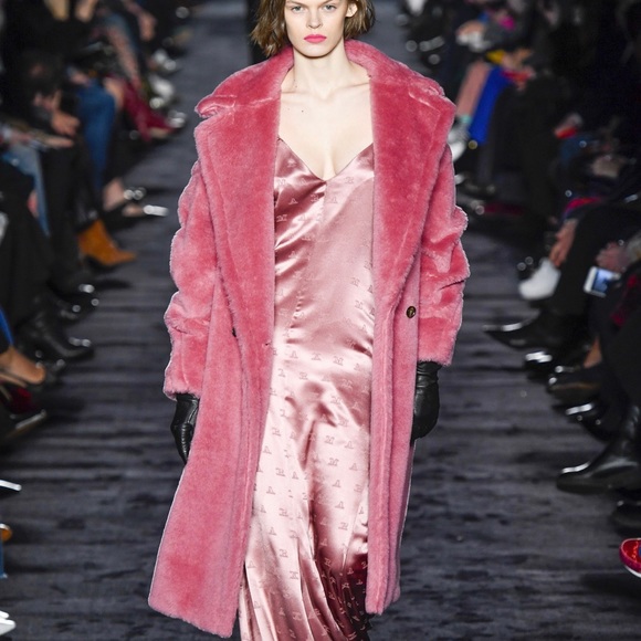 dark pink teddy coat